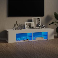 Έπιπλο Τηλεόρασης με LED Λευκό 135x39x30 εκ. 804229