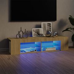 Έπιπλο Τηλεόρασης με LED Sonoma Δρυς 135x39x30 εκ. 804232