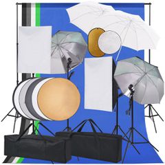 Κιτ Φωτογραφικού Στούντιο με Softbox,Ομπρέλες,Φόντο&Ανακλαστήρα 3067105