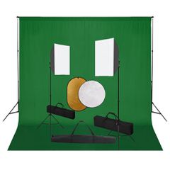 Κιτ Φωτογραφικού Στούντιο Softbox με Φώτα, Φόντο & Ανακλαστήρα 3067051
