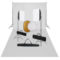 Κιτ Φωτογραφικού Στούντιο Softbox με Φώτα, Φόντο & Ανακλαστήρα 3067059