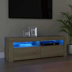 Έπιπλο Τηλεόρασης με LED Sonoma Δρυς 120x35x40 εκ. 804313