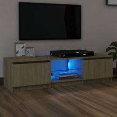 Έπιπλο Τηλεόρασης με LED Sonoma Δρυς 140x40x36 εκ. 804295