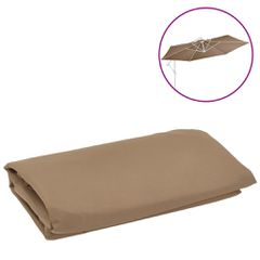 Ύφασμα Ανταλλακτικό για Κρεμαστή Ομπρέλα Taupe 350 εκ. 313815