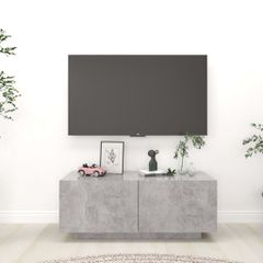 Έπιπλο Τηλεόρασης Γκρι Σκυρ. 100x35x40 εκ. Επεξ. Ξύλο 804440