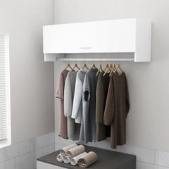 Ντουλάπα Λευκή 100 x 32,5 x 35 εκ. από Επεξ. Ξύλο 808233