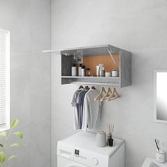Ντουλάπα Γκρι Σκυροδέματος 70 x 32,5 x 35 εκ. από Επεξ. Ξύλο 808246