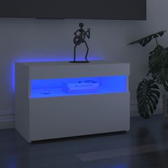 Έπιπλα Τηλεόρασης με LED 2 τεμ. Λευκά 60 x 35 x 40 εκ. 804410