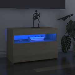 Έπιπλο Τηλεόρασης με LED Sonoma Δρυς 60 x 35 x 40 εκ. 804415