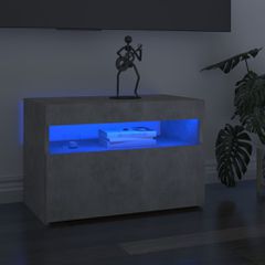Έπιπλο Τηλεόρασης με LED Γκρι Σκυροδέματος 60 x 35 x 40 εκ. 804417