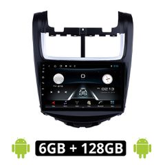 CHEVROLET AVEO (2014-2017) Android οθόνη αυτοκίνητου 6GB με GPS WI-FI (ηχοσύστημα αφής 9" ιντσών OEM Youtube Playstore MP3 USB Radio Bluetooth Mirrorlink εργοστασιακή, 4x60W, AUX) CH16-6GB