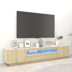 Έπιπλο Τηλεόρασης με LED Sonoma Δρυς 200 x 35 x 40 εκ. 3081909
