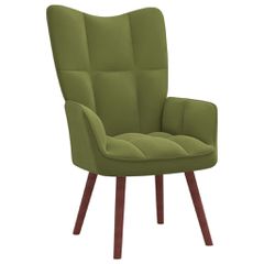 Πολυθρόνα Relax Ανοιχτό Πράσινο Βελούδινη 328054
