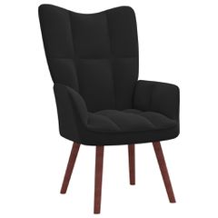 Πολυθρόνα Relax Μαύρη Βελούδινη 328057