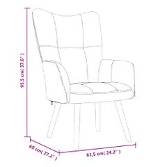 Πολυθρόνα Relax Καφέ Βελούδινη 328059-thumb-7