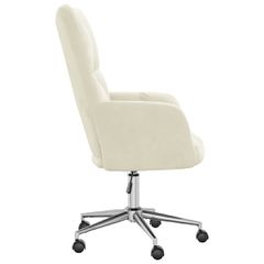 Πολυθρόνα Relax Λευκό Κρεμ Βελούδινη 328170-thumb-3