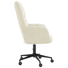 Πολυθρόνα Relax Λευκό Κρεμ Βελούδινη 328181-thumb-3