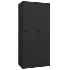 Ντουλάπα Ανθρακί 80 x 50 x 180 εκ. Ατσάλινη 335969