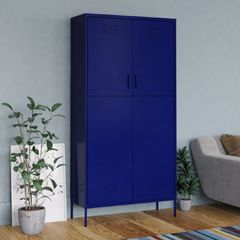 Ντουλάπα Ναυτικό Μπλε 90 x 50 x 180 εκ. από Ατσάλι 336244