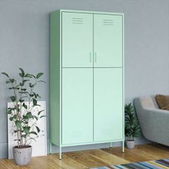 Ντουλάπα Χρώμα Μέντα 90 x 50 x 180 εκ. από Ατσάλι 336248