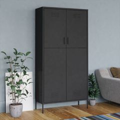 Ντουλάπα Ανθρακί 90 x 50 x 180 εκ. από Ατσάλι 336249