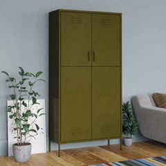 Ντουλάπα Πράσινο Λαδί 90 x 50 x 180 εκ. από Ατσάλι 336243
