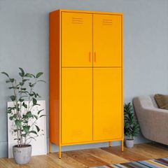 Ντουλάπα Μουσταρδί 90 x 50 x 180 εκ. από Ατσάλι 336245