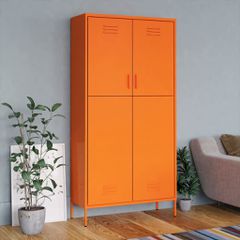 Ντουλάπα Πορτοκαλί 90 x 50 x 180 εκ. από Ατσάλι 336246