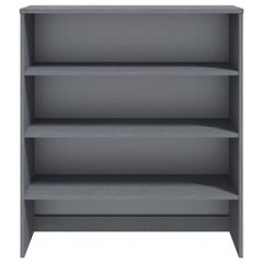 Πάνω Μέρος Ντουλαπιού HAMAR Γκρι 90x30x100 εκ. Μασίφ Πεύκο 340434-thumb-2