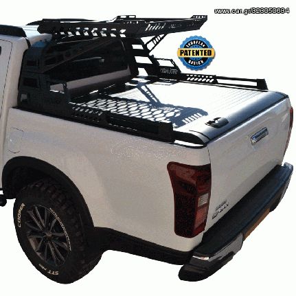 ΚΑΠΑΚΙ ΚΑΡΟΤΣΑΣ ΡΟΛΟ ΑΛΟΥΜΙΝΙΟΥ ΜΕ PREMIUM ROLL-BAR ΦΟΡΤΩΣΗΣ TEK 2 MAX 9080 ROLL+RB 430BAS ISUZU D-MAX 2012+&2016+