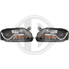 VW PASSAT HEAD LIGHTS DAYLIGHT BLACK / ΜΑΥΡΑ