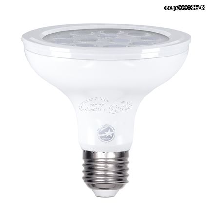 GloboStar® 60090 Λάμπα LED E27 PAR30 Σποτ 12W 1200lm 36° AC 220-240V IP20 Φ9.5 x Υ9.5cm Ψυχρό Λευκό 6000K Dimmable - 3 Χρόνια Εγγύηση