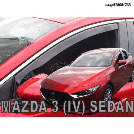 ΑΝΕΜΟΘΡΑΥΣΤΕΣ ΓΙΑ MAZDA 3 4D 2019+  ΖΕΥΓΑΡΙ ΑΠΟ ΕΥΚΑΜΠΤΟ ΦΙΜΕ ΠΛΑΣΤΙΚΟ HEKO - 2 ΤΕΜ.