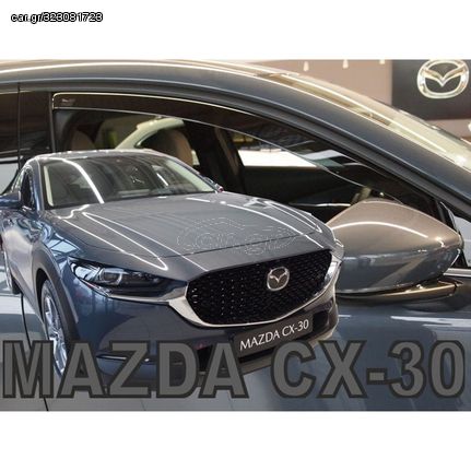 ΑΝΕΜΟΘΡΑΥΣΤΕΣ ΓΙΑ MAZDA CX-30 5D 2019+  ΖΕΥΓΑΡΙ ΑΠΟ ΕΥΚΑΜΠΤΟ ΦΙΜΕ ΠΛΑΣΤΙΚΟ HEKO - 2 ΤΕΜ.