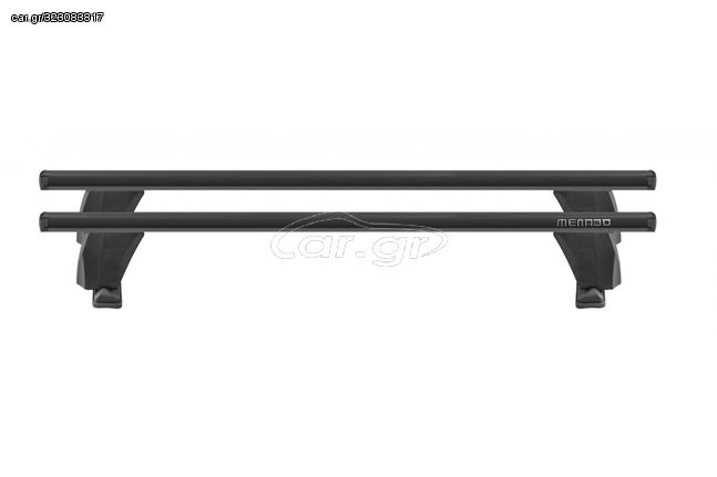 ΜΠΑΡΕΣ ΟΡΟΦΗΣ ΑΛΟΥΜΙΝΙΟΥ DELTA XL BLACK 161 cm ROOF RACK ΣΕΤ ΣΕ ΜΑΥΡΟ ΧΡΩΜΑ ΜΕ ΠΡΟΣΤΑΤΕΤΙΚΑ ΚΑΠΑΚΙΑ ΑΚΡΩΝ ΓΙΑ ΑΠΛΗ ΟΡΟΦΗ MENABO - 2 ΤΕΜ.