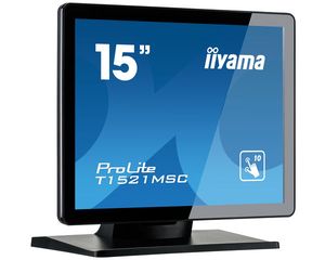 iiyama ProLite T1521MSC, 38.1 cm (15''), Projected Capacitive, 10 TP, black