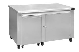 Ερμάριο inox με τροχήλατο κάδο 1.40cm ΚΩΔ 0522-2401