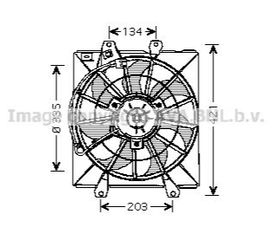 ΒΕΝΤΙΛΑΤΕΡ ΨΥΓΕΙΟΥ ΚΑΙΝΟΥΡΙΟ TOYOTA AVENSIS T22 1997-2003 AVA TO7507 AUTOGAMMA GA201267 FRIGAIR 0515.1016 NRF 47054 163610B010 163630B010 167110B010 16361-0B010 16363-0B010 16711-0B010