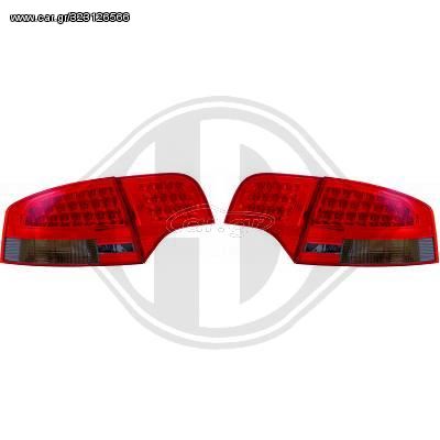 AUDI A4 B7 TAIL LIGHTS RED -SMOKE / KOKKINA-ΦΥΜΕ 