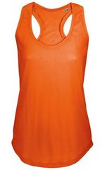 Sol's Moka 00579 Γυναικείο αμάνικο t-shirt 100% βαμβάκι Ringspun πενιέ BURNT ORANGE-403