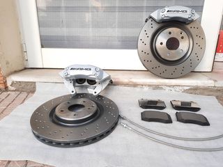 Mercedes 4πιστονα Brembo W203 W209 R171 345X30 C-class CLK SLK AMG-thumb-2