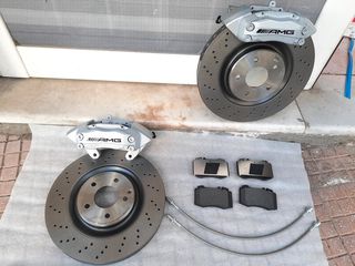 Mercedes 4πιστονα Brembo W203 W209 R171 345X30 C-class CLK SLK AMG-thumb-3