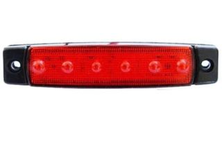 Φως πλευρικής σήμανσης με 6 LED SMD Κόκκινο 12V