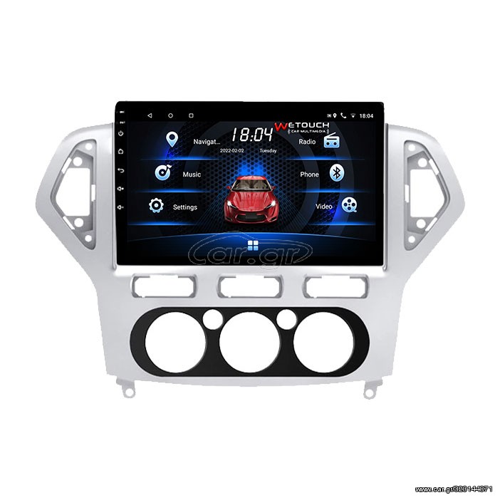 ΟΘΟΝΗ FORD MONDEO MULTIMEDIA OEM 2006-2014 10.1″ ΑΦΗΣ ANDROID 2+32GB GPS NAVIGATION RADIO BLUETOOTH MIRRORLINK WiFi WETOUCH WT11FD07GPS