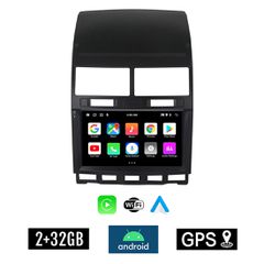 KIROSIWA 2+32GB Volkswagen TOUAREG (2003 - 2011) Android οθόνη αυτοκίνητου 2GB με GPS WI-FI (VW ηχοσύστημα αφής 9" ιντσών OEM Youtube Playstore MP3 USB Radio Bluetooth Mirrorlink εργοστασιακή, 4 x 60W