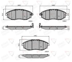 ΔΙΣΚΟΦΡΕΝΑ COMLINE24864 01ΕΜ.CHEVR CHEVROLET EPICA 2.0 2.5 05- ΕΜΠΡΟΣ ADB31585 96475027 1223.02 122302 24864 2486401 24865 24866 862.0 8620 ADB31585 ADG042115 CBP31585 GDB4179 J3600912 P 10 007 P10007