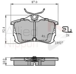 ΔΙΣΚΟΦΡΕΝΑ COMLINE23527 01ΟΠΙΣΘΙΑ HOND HONDA ACCORDCG CH CL7 CL9 10 98-Οπισ ADB3803 0695.02 069502 16790 23527 2352701 598758 695 02 695.02 69502 ADH24257 Ρ7953.02 Ρ795302 43022S1AE02 43022S1AE03 4302