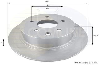 ΔΙΣΚΟΠΛΑΚΑ COMLINE 292x9 ΟΠΙΣΘ.NISSAN NISSAN QASHQAI J10 07 ΟΠΙΣΘ.292x9 ADC0275 61530.00 ADN143127 Z2519 402061KC1B 40206JG00A 432069W000 43206-9W000 432069Y000 43206JA00A 43206JA00B 43206JD00A 43206-