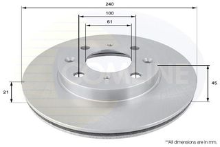 ΔΙΣΚΟΠΛΑΚΑ COMLINEΖ3154.00240x21HOND HONDA CIVIC V IV 10 91-2 01 Eμ240x21 ADC0505V Z3154 280.3154.00 45251-SH0A00 45251-SR3A10 Z3154.00 45251SH3A00 45251SR3A10 45251SH1A00 45251-SH1A00 45251SH3A00 452