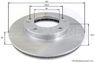 ΔΙΣΚΟΠΛΑΚΑ COMLINE 6992.10 302x28 ΕΜ.KIA KIA SORENDO JC FROND 302X28 ADC1051V 108452 197210 203519 313519 6992.10 699210 ADG04390 DF4395S J3300315 517000 517123 517123E000 51712-3E000 517123E300 51712